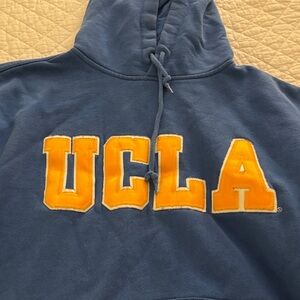 UCLA Blue Hoodie with Yellow Letters Thick